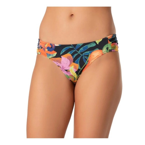 Salinas NWT Textured Blue Cheeky Bikini Swim Suit Set Size Small - Picture 6 of 7